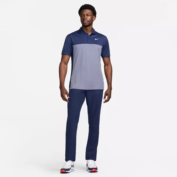 Nike Other - NWT Mens Size L Navy Obsid White Nike Mens DriFIT Victory Block Golf Polo Shirt